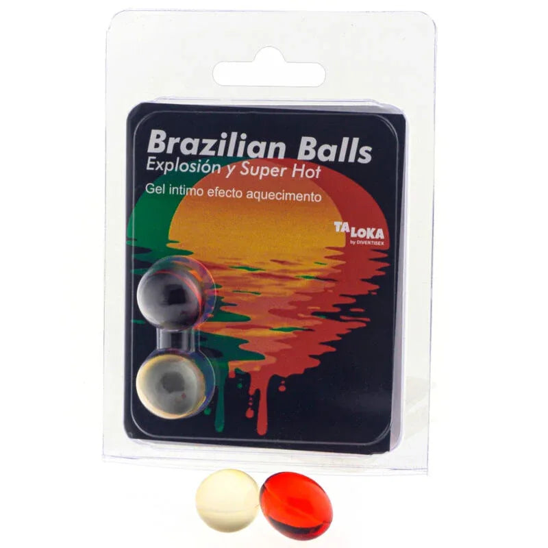 TALOKA - 2 BRASILIANISCHE KUGELN, SUPERHEISSES, AUFREGENDES GEL MIT EFFEKT - Vanelion Paradise