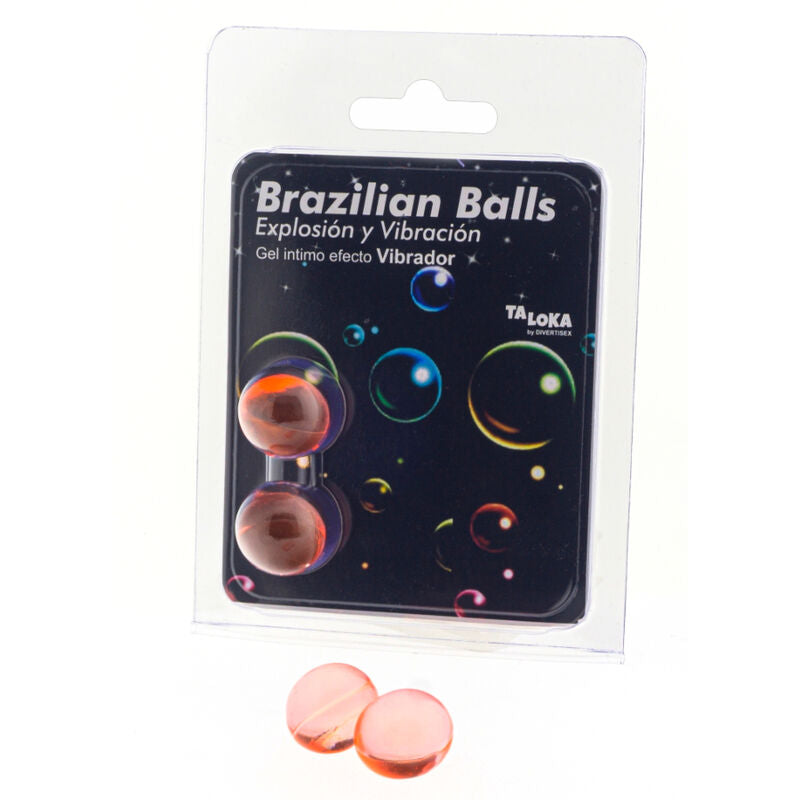 TALOKA - 2 BRASILIANISCHE BLLE MIT VIBRATIONSEFFEKT, AUFREGENDES GEL