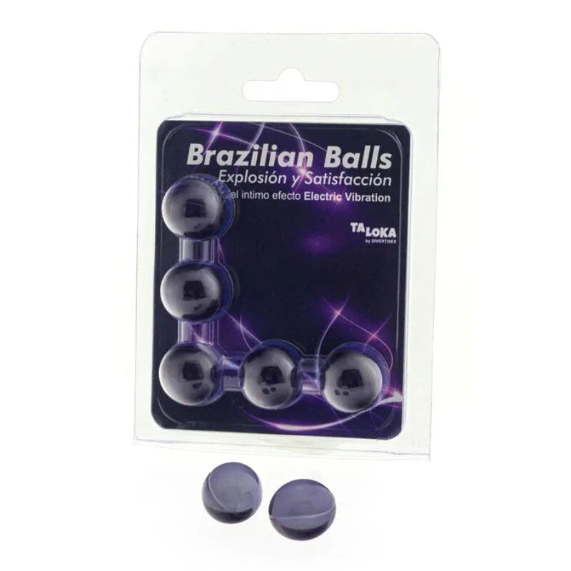 TALOKA - 5 BRASILIANISCHE BLLE, ELEKTRISCHER VIBRATIONSEFFEKT, AUFREGENDES GEL - Vanelion Paradise