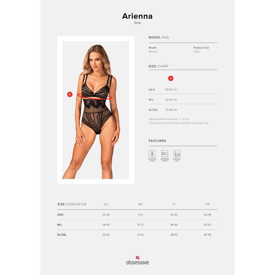 OBSESSIVE - ARIENNA SUJETADOR XL/XXL - Vanelion Paradise