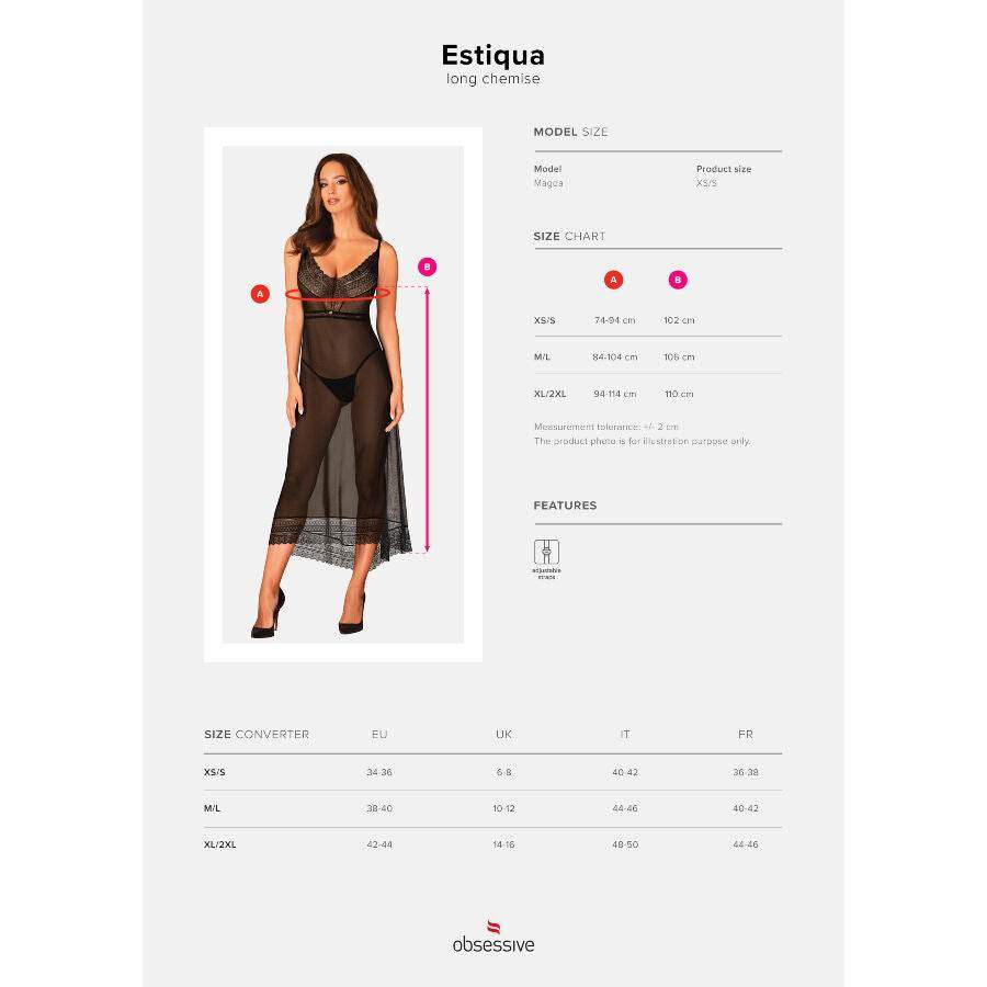 OBSESSIVE - ESTIQUA CHEMISE XS/S - Vanelion Paradise