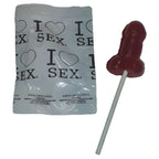 DIABLO PICANTE - ERDBEER- & KIRSCH-Süßigkeits-PENIS-LOLLIPOP - Vanelion Paradise