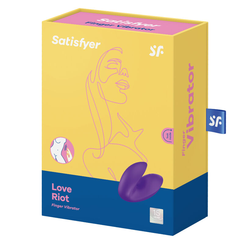 SATISFYER - LOVE RIOT FINGERVIBRATOR LILA