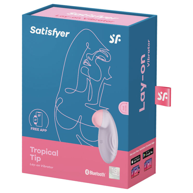 SATISFYER - TROPICAL TIP AUFLEGVIBRATOR BLAU