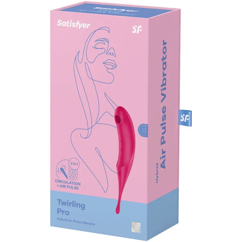 SATISFYER - TWIRLING PRO AIR PULSE STIMULATOR & VIBRATOR ROT - Vanelion Paradise