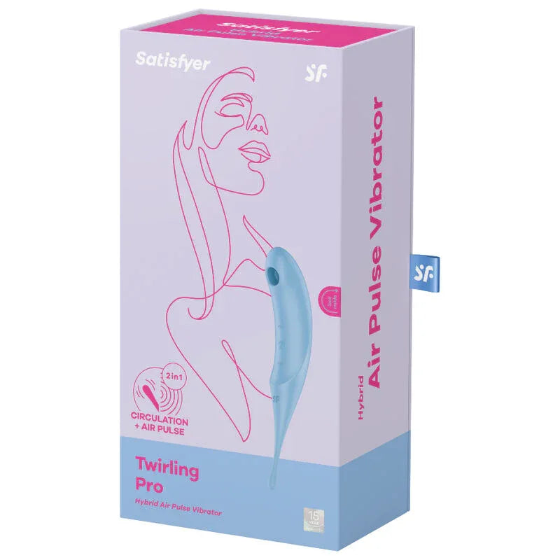 SATISFYER - TWIRLING PRO AIR PULSE STIMULATOR & VIBRATOR ROT - Vanelion Paradise