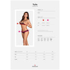 OBSESSIVE - TULIA BH & Tanga Ouvert L/XL - Vanelion Paradise