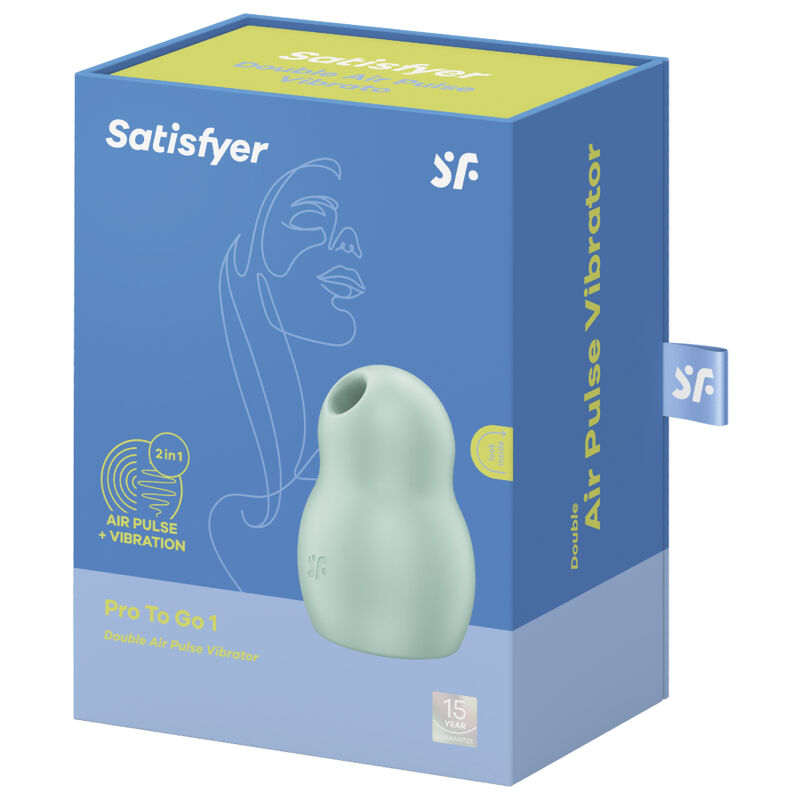 SATISFYER - PRO TO GO 1 DOPPELTER LUFTPULSSTIMULATOR & VIBRATOR ROT