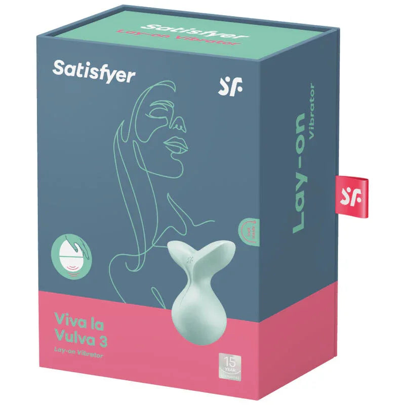 SATISFYER - VIVA LA VULVA 3 AUFLEGVIBRATOR VIOLETT - Vanelion Paradise