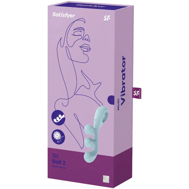 SATISFYER - TRI BALL 2 MULTIVIBRATOR BLAU - Vanelion Paradise