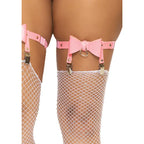 LEG AVENUE - HOHES GARTER AUS VEGANES LEDER, EINHEITSGRÖSSE - SCHWARZ - Vanelion Paradise