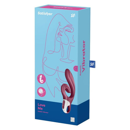 SATISFYER - LOVE ME RABBIT VIBRATION BLAU