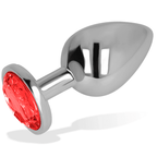 OHMAMA - ANALSTECKER MIT ROTEM KRISTALL 7 CM - Vanelion Paradise