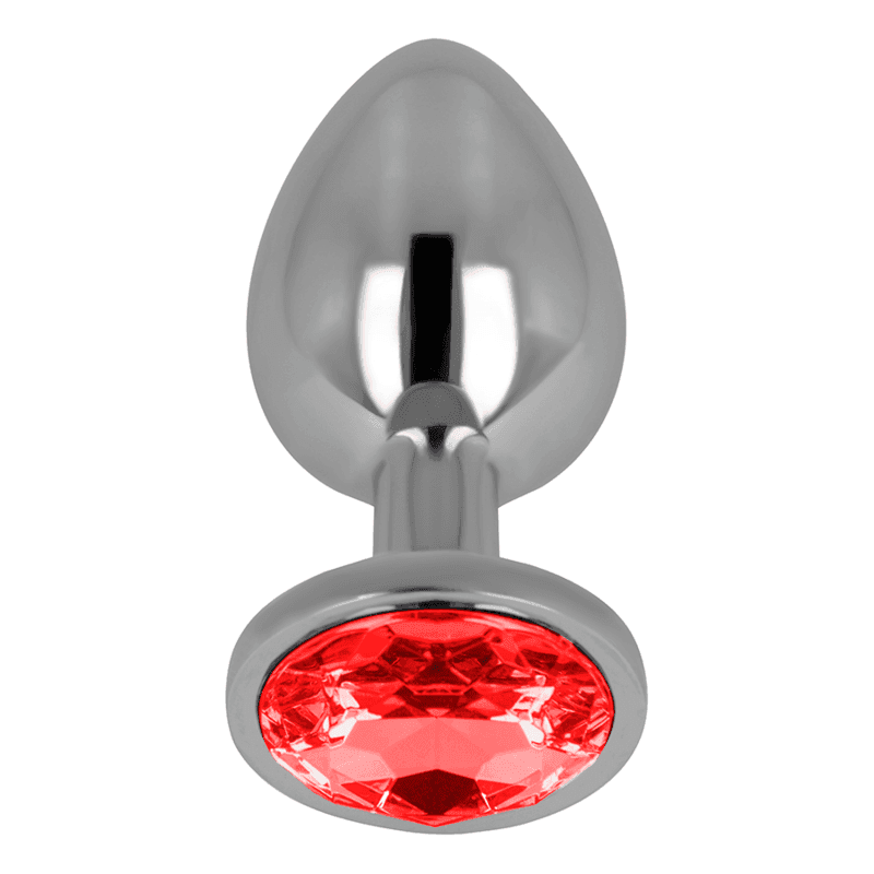 OHMAMA - ANALSTECKER MIT ROTEM KRISTALL 9 CM - Vanelion Paradise