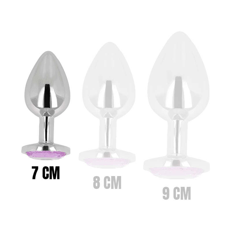 OHMAMA - ANALPLUG MIT VIOLETTEM KRISTALL 7 CM - Vanelion Paradise