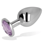OHMAMA - ANALPLUG MIT VIOLETTEM KRISTALL 9 CM - Vanelion Paradise