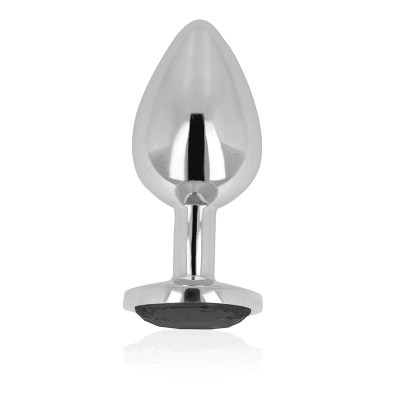 OHMAMA - ANALPLUG MIT SCHWARZEM KRISTALL 7 CM - Vanelion Paradise