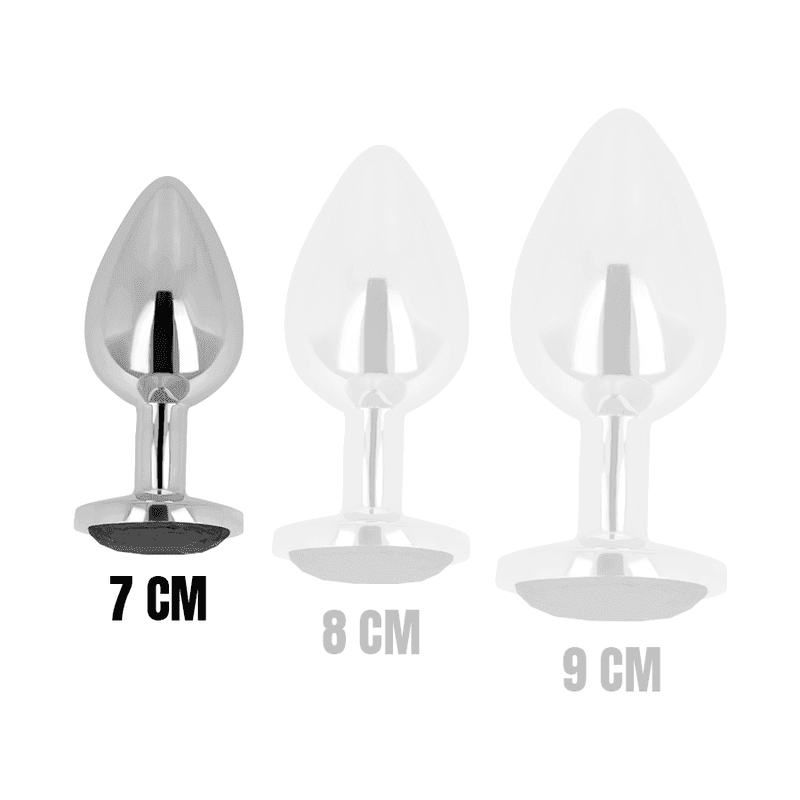 OHMAMA - ANALPLUG MIT SCHWARZEM KRISTALL 7 CM - Vanelion Paradise