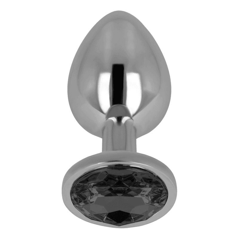 OHMAMA - ANALPLUG MIT SCHWARZEM KRISTALL 9 CM - Vanelion Paradise