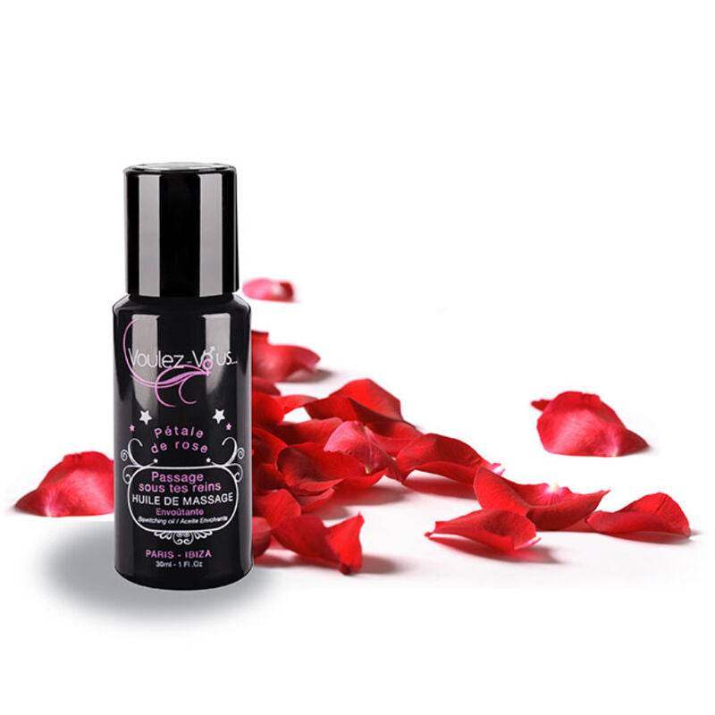 VOULEZ-VOUS - MASSAGEÖL FESSELND - ROSENBLÜTEN 30 ML - Vanelion Paradise