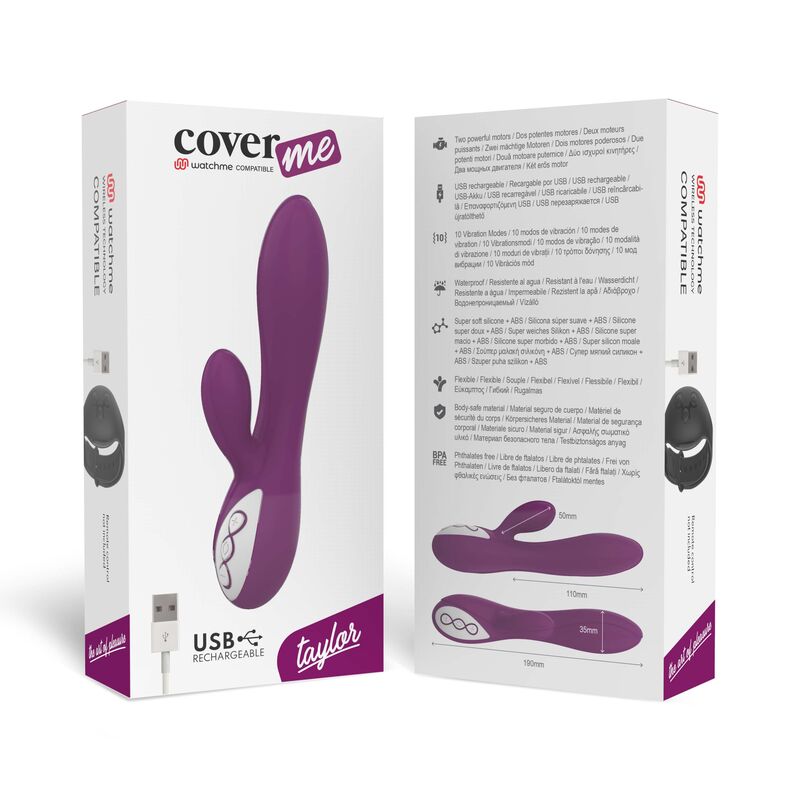 COVERME - TAYLOR-VIBRATOR, KOMPATIBEL MIT DER WIRELESS-TECHNOLOGIE VON WATCHME