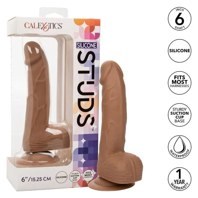 CALEXOTICS - SILIKON-NIETEN 15.24 CM BRAUN - Vanelion Paradise