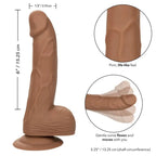 CALEXOTICS - SILIKON-NIETEN 15.24 CM BRAUN - Vanelion Paradise
