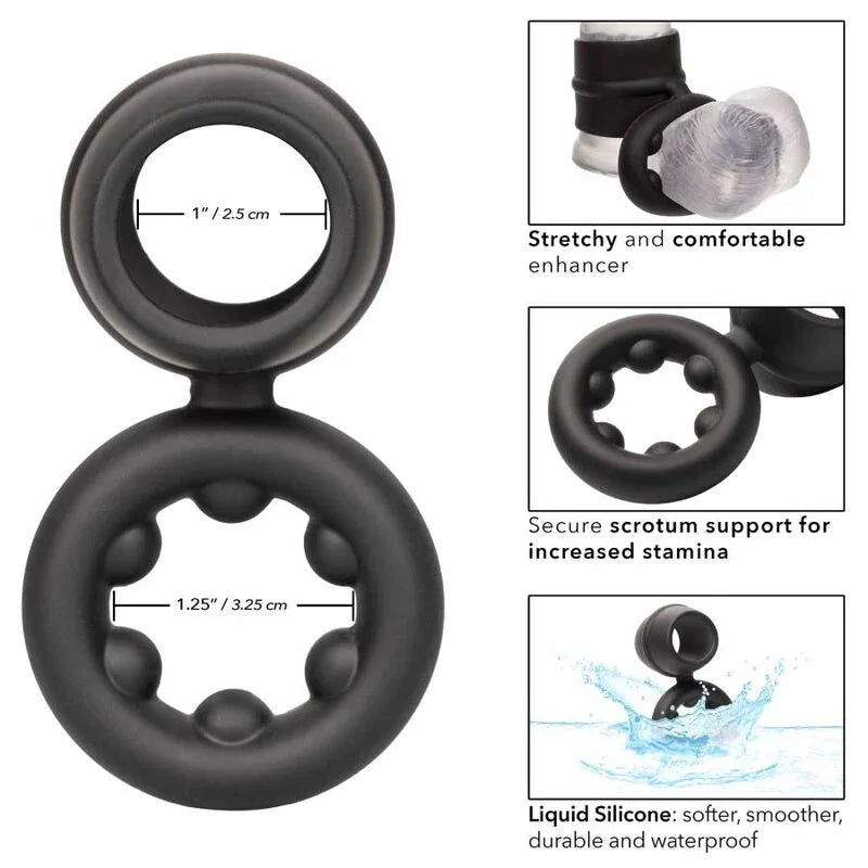 CALEXOTICS - ALPHA DUAL MAGNUM RING SCHWARZ - Vanelion Paradise