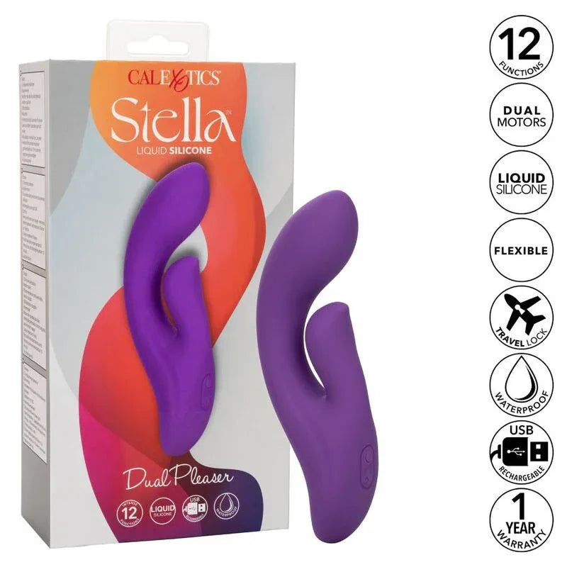CALEXOTICS - STELLA DUAL PLEASER VIOLET - Vanelion Paradise