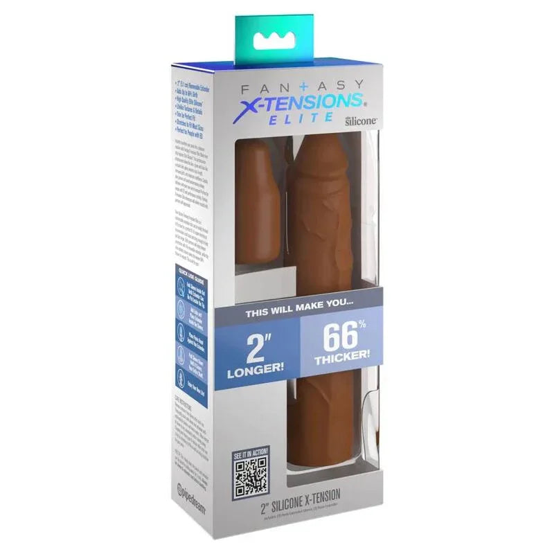 FANTASY X- TENSIONS - PIPEDREAMS HÜLSE 20,32 CM + 5,00 CM ZOLL STECKER KARAMELL - Vanelion Paradise