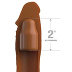 FANTASY X- TENSIONS - PIPEDREAMS HÜLSE 20,32 CM + 5,00 CM ZOLL STECKER KARAMELL - Vanelion Paradise