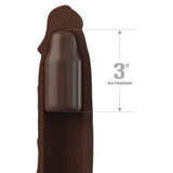 FANTASY X- TENSIONS - PIPEDREAMS SLEEVE 22,86 CM + 7,62 CM PLUG BROWN - Vanelion Paradise