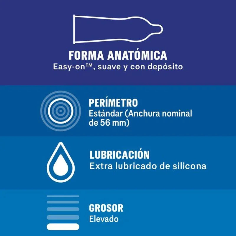 Durex Extra Seguro Kondome Regular Fit – 12 Stück, extra sicher - Vanelion Paradise