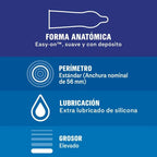 Durex Extra Seguro Kondome Regular Fit – 12 Stück, extra sicher - Vanelion Paradise