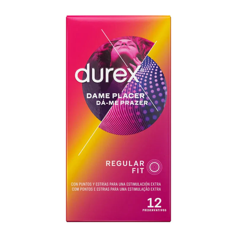Durex Dame Placer Kondome – 12 Stück, stimulierend, Regular Fit - Vanelion Paradise