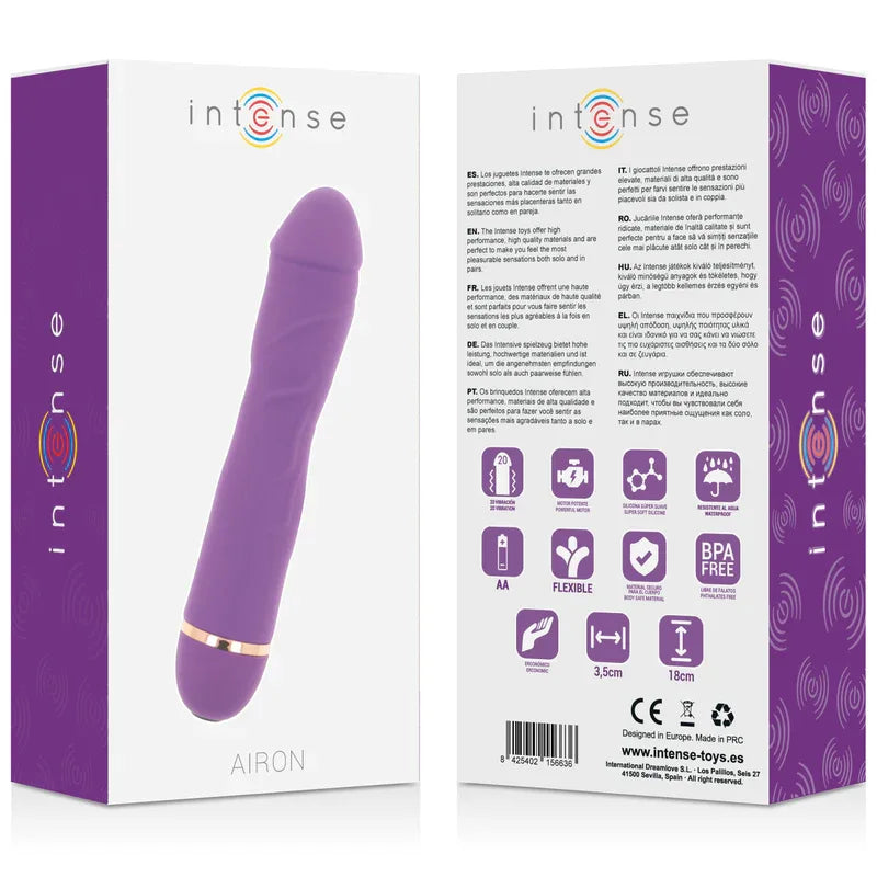 INTENSE - AIRON 20 GESCHWINDIGKEITEN SILIKON LILA - Vanelion Paradise