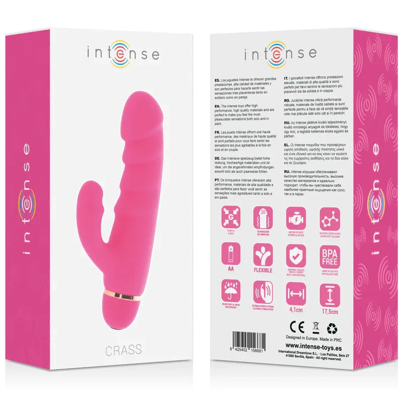 INTENSE - KRASES 20 GESCHWINDIGKEITEN SILIKON ROSA - Vanelion Paradise