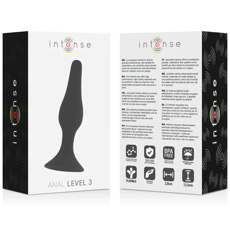 INTENSE - ANAL STUFE 3 12,5CM SCHWARZ - Vanelion Paradise