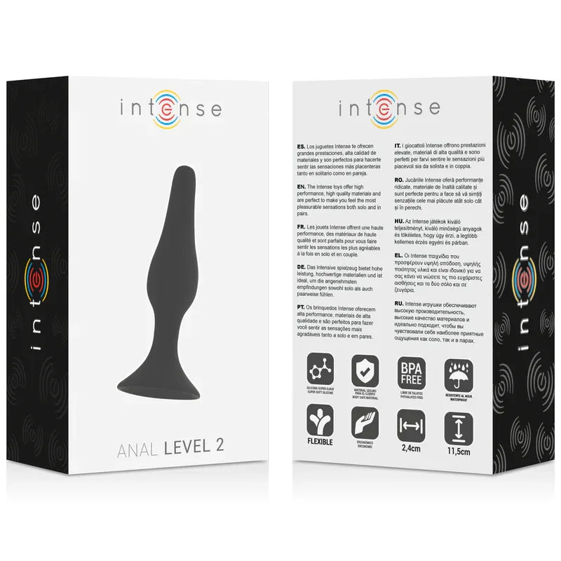 INTENSE - ANAL STUFE 2 11,5CM SCHWARZ - Vanelion Paradise