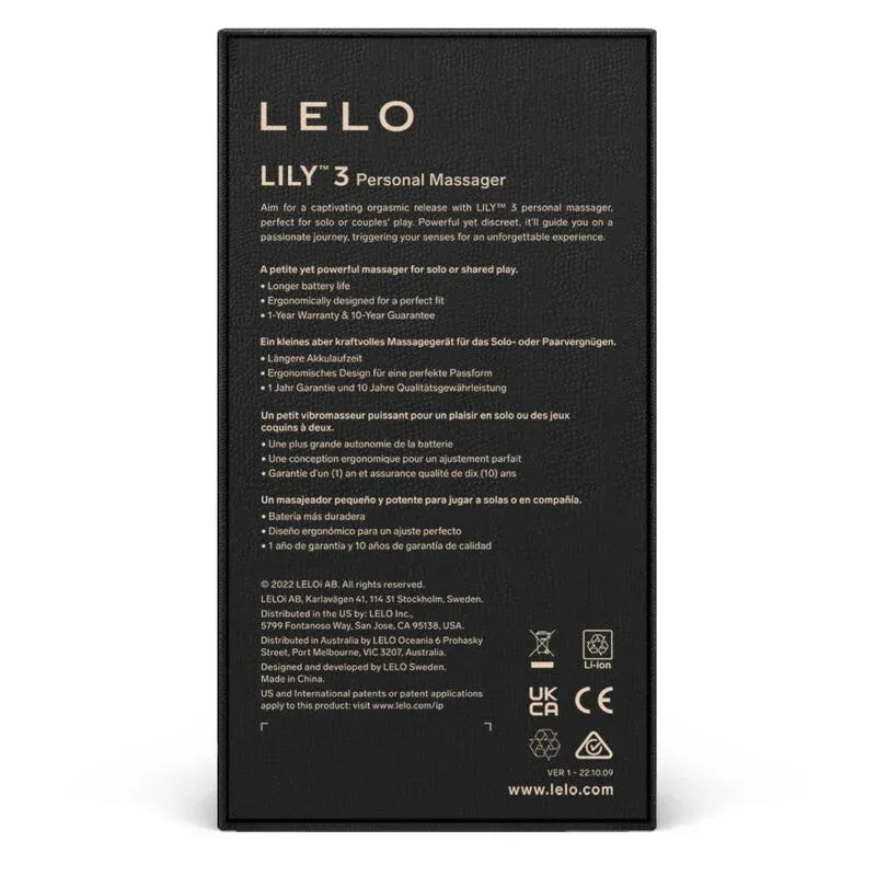 LELO - LILY 3 PERSÖNLICHES MASSAGEGERÄT - Vanelion Paradise