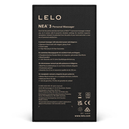 LELO - NEA 3 PERSÖNLICHES MASSAGERT SCHWARZ