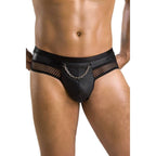 Passion Men PM030 Tom Ouvert-Jockstrap Schwarz L/XL
