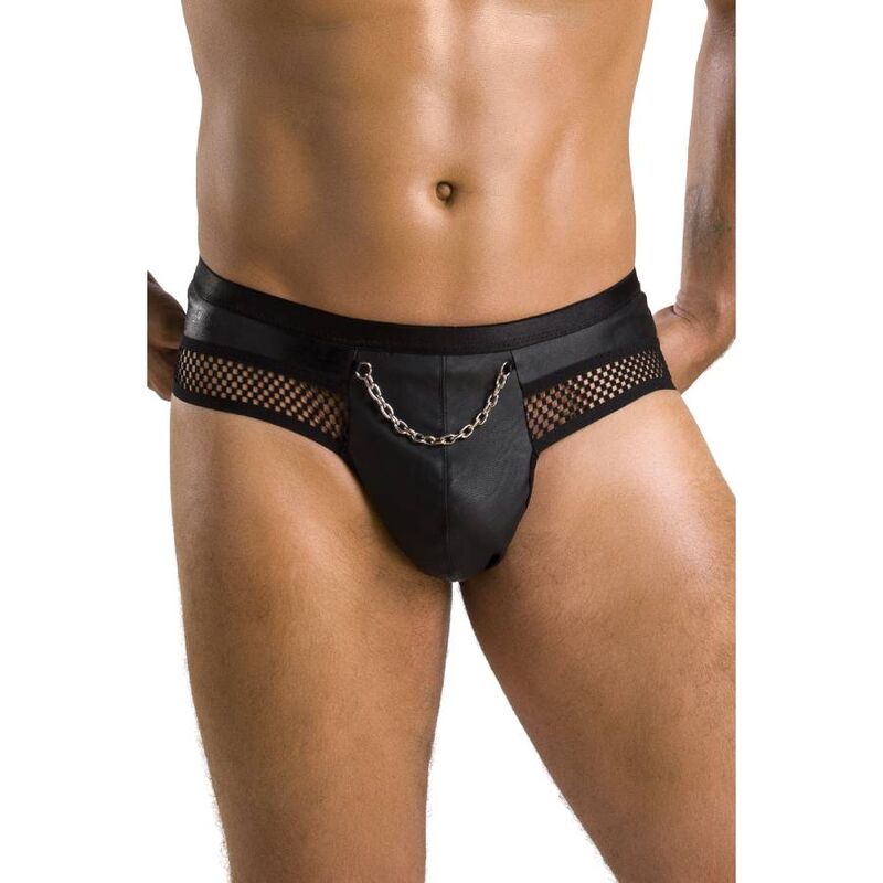 Passion Men PM030 Tom Ouvert-Jockstrap Schwarz L/XL