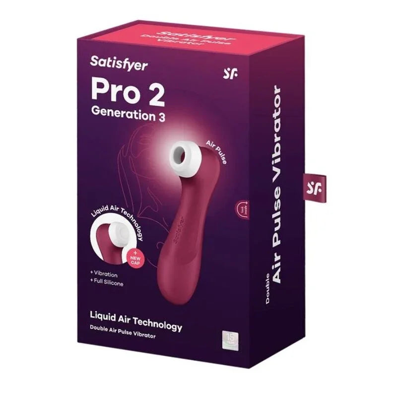 SATISFYER - PRO 2 GENERATION 3 LIQUID AIR TECHNOLOGY WEINROT - Vanelion Paradise