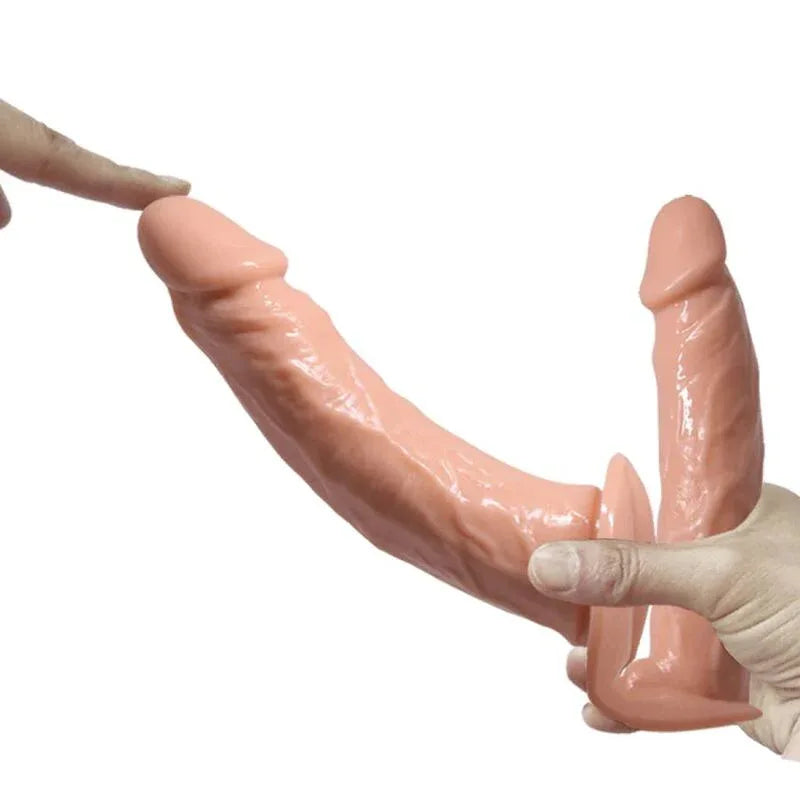 BAILE - ULTRA LEIDENSCHAFTLICHER DOPPELTE DILDOS MIT HARNESS - Vanelion Paradise