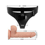 PRETTY LOVE - HARNESS-HOSE UNIVERSAL-HARNESS MIT DILDO JERRY 21.8 CM NATUR - Vanelion Paradise