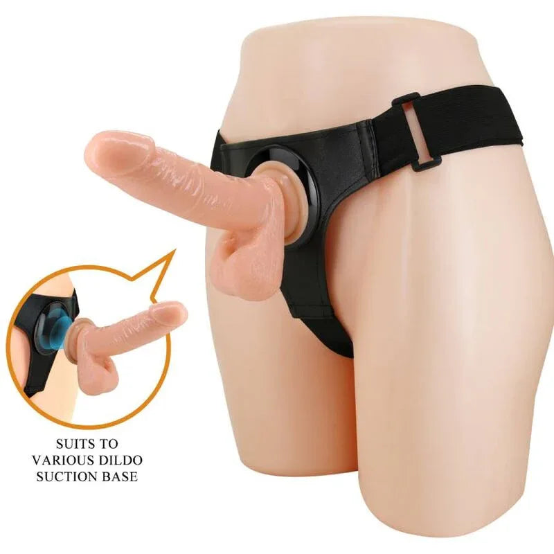 PRETTY LOVE - HARNESS-HOSE UNIVERSAL-HARNESS MIT DILDO TOM 20 CM NATUR - Vanelion Paradise