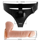 PRETTY LOVE - HARNESS-HOSE UNIVERSAL-HARNESS MIT DILDO TOM 20 CM NATUR - Vanelion Paradise