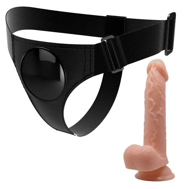 PRETTY LOVE - HARNESS-HOSE UNIVERSAL-HARNESS MIT DILDO KEVIN 19 CM NATURAL - Vanelion Paradise