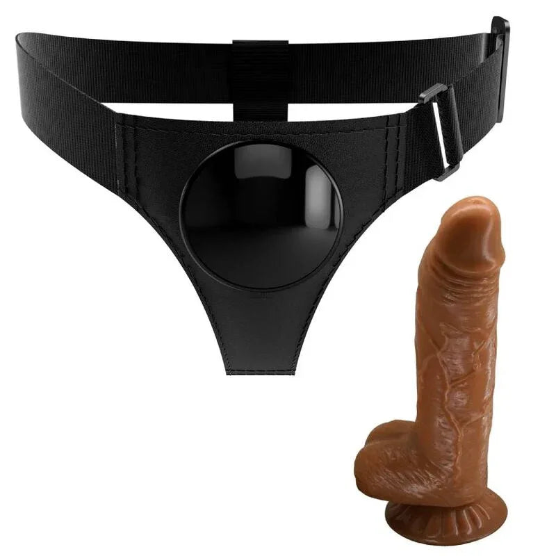 PRETTY LOVE - HARNESS-HOSE UNIVERSAL-HARNESS MIT DILDO MICHEAL 20 CM SCHWARZ - Vanelion Paradise